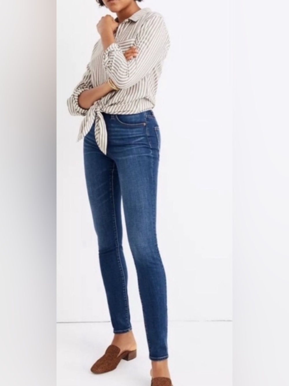 Madewell Curvy High-Rise Skinny Jeans in Hayes Wash